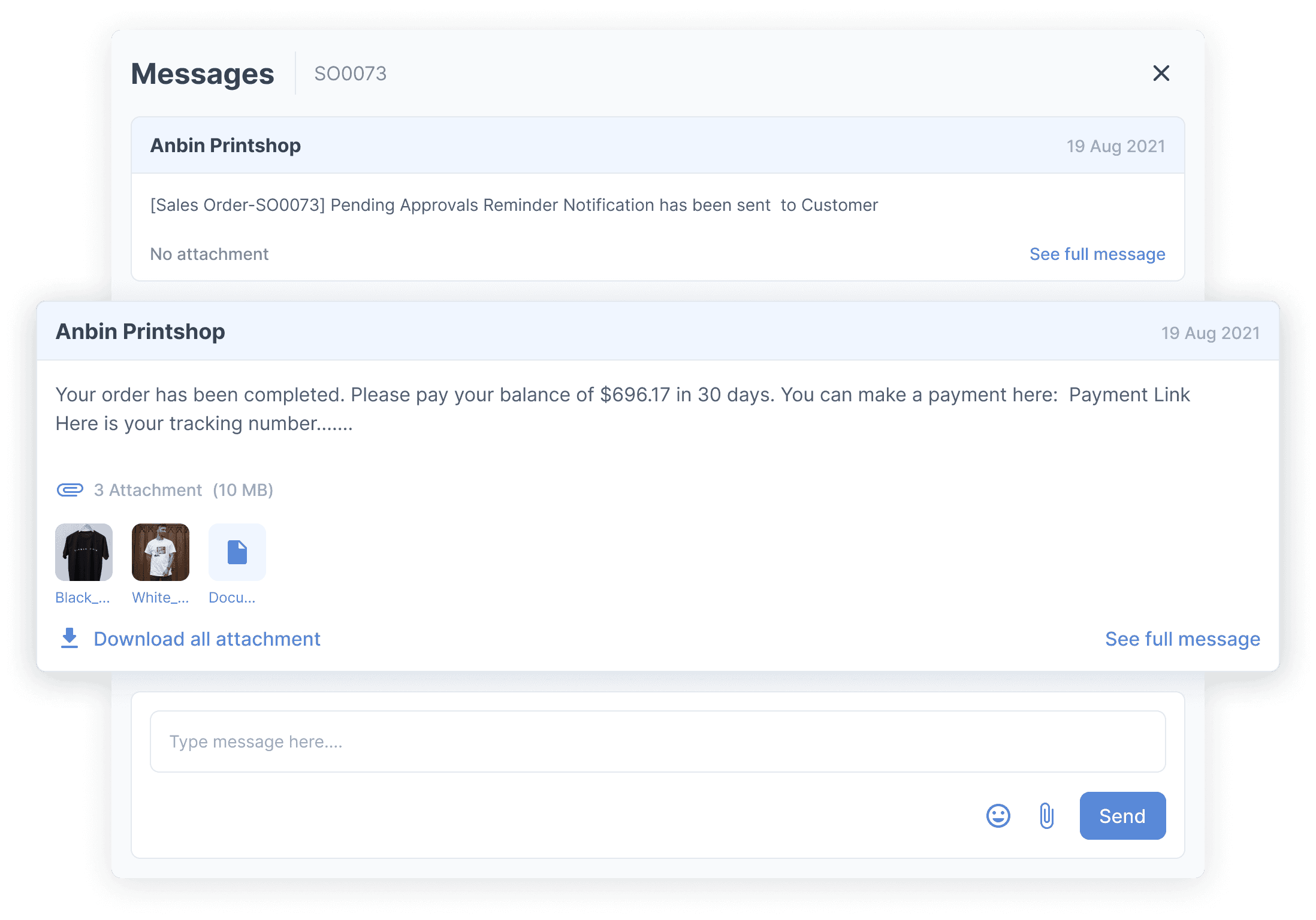 All Messages in One Place