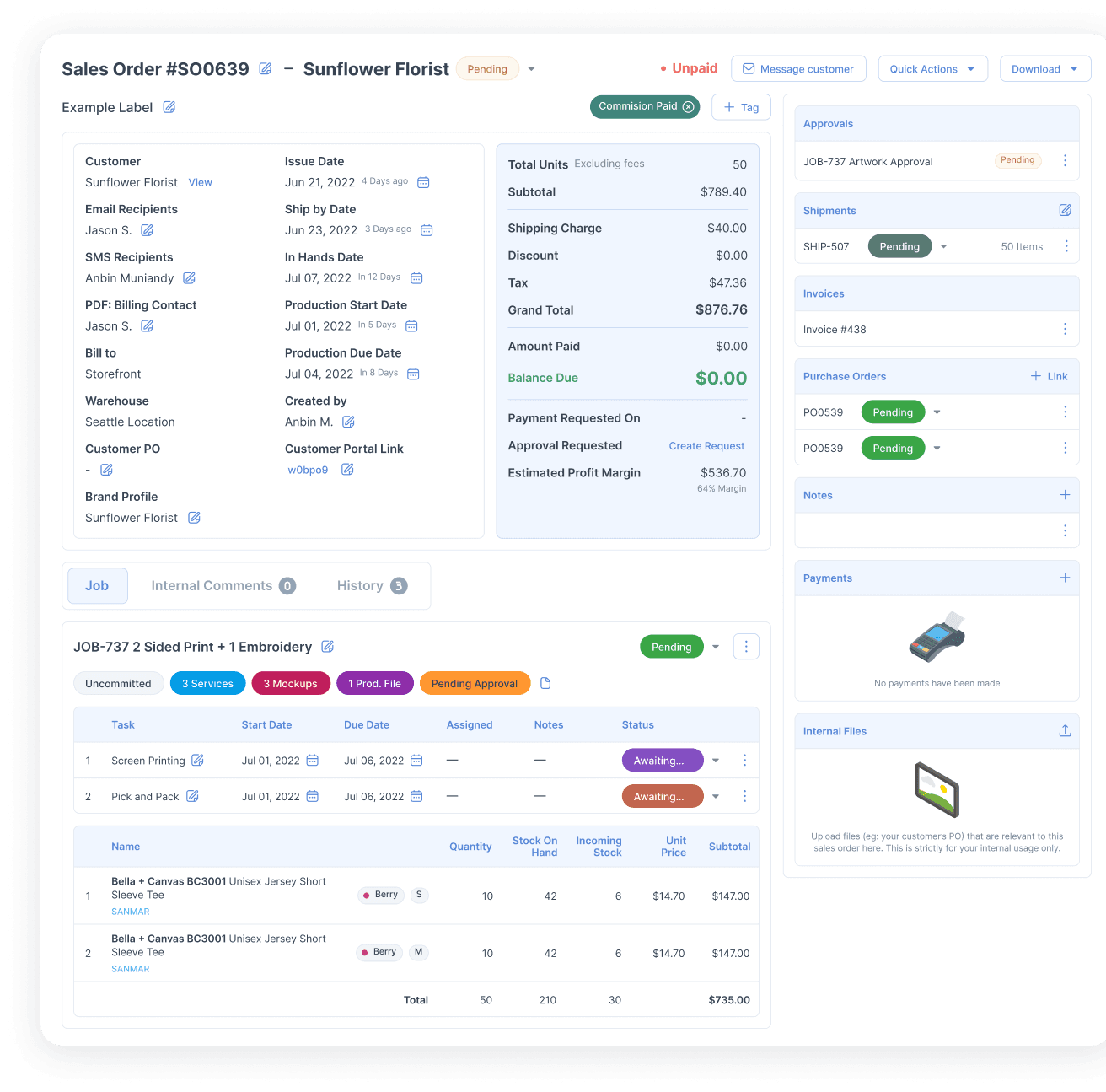 YoPrint Sales Order Management