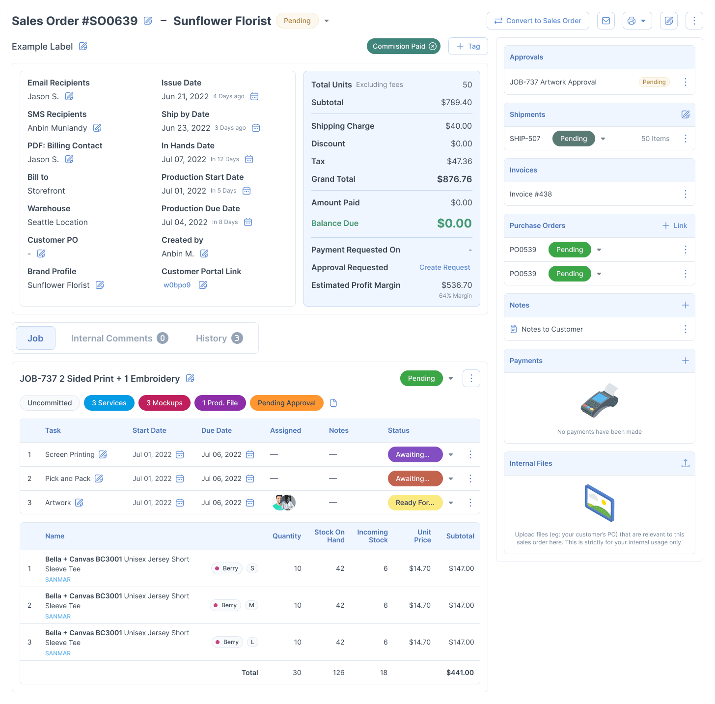 YoPrint Sales Order Management
